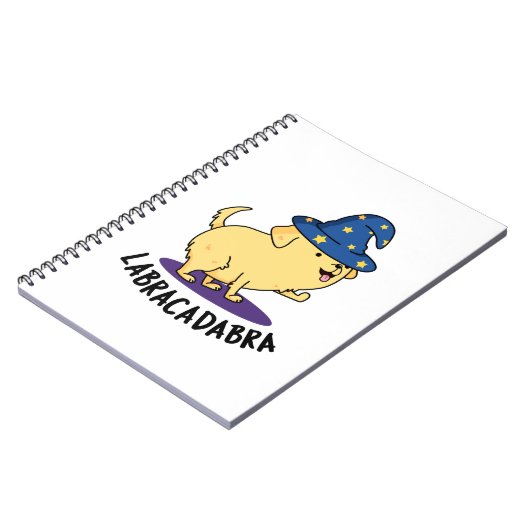 Labra-cadabra Funny Labrador Magic Dog Pub Notizblock (Linke Seite)