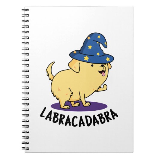 Labra-cadabra Funny Labrador Magic Dog Pub Notizblock (Vorderseite)