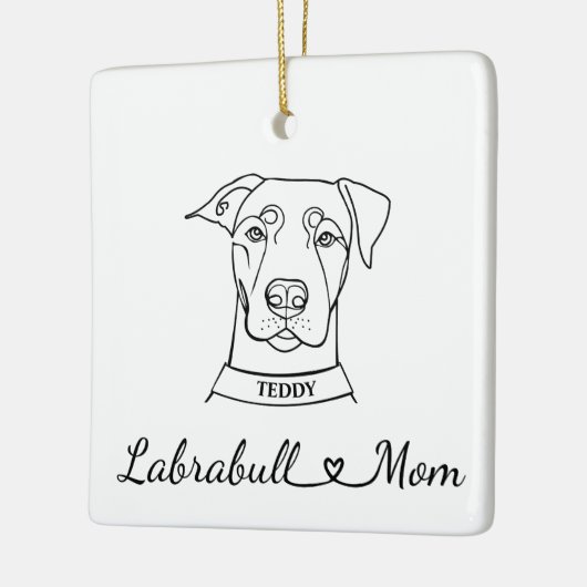Labrabull-Mama Keramikornament (Links)