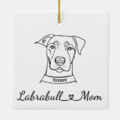 Labrabull-Mama Keramikornament (Rückseite)