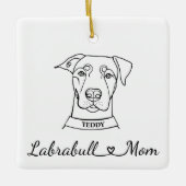 Labrabull-Mama Keramikornament (Vorderseite)