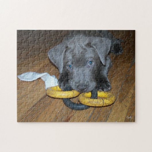 Labrabull Puppy Jigsaw Puzzle (Horizontal)