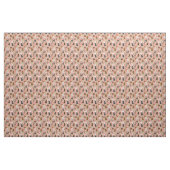 Labradoodal Hund Vintage Blumenpfirsich Stoff (Yard (91,4 cm))