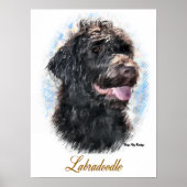 Labradoodle Art Print Poster (Vorne)