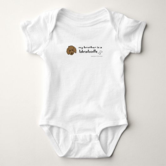 Labradoodle Baby Strampler (Vorderseite)
