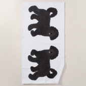 Labradoodle Beach Handtuch (Vorderseite)