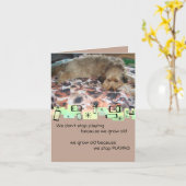 Labradoodle Birthday Greeting Card Karte (Gelbe Blume)