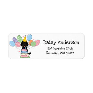 Labradoodle Birthday Party Rücksendeadresse