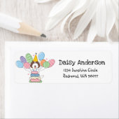 Labradoodle Birthday Party Rücksendeadresse (Insitu)