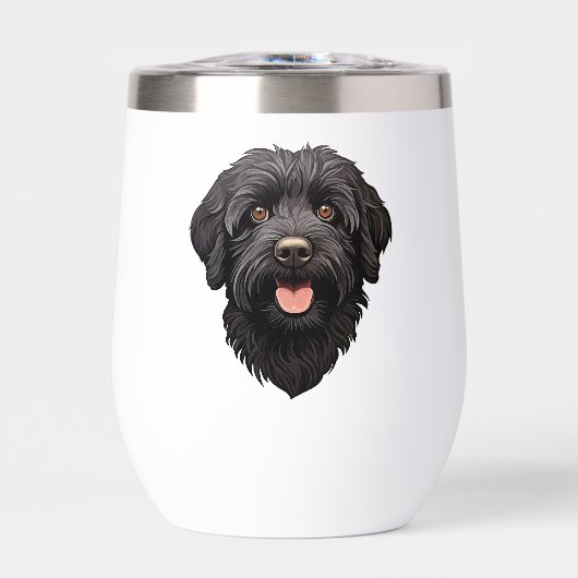 Labradoodle Black Dog (Vorderseite)