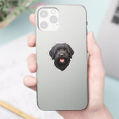 Labradoodle Black Dog Aufkleber (Telefon)