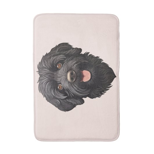 Labradoodle Black Dog Badematte (Vorderseite Vertikal)