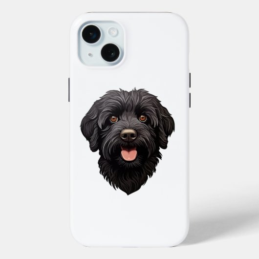 Labradoodle Black Dog Case-Mate iPhone Hülle (Rückseite)
