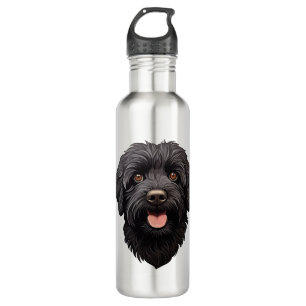 Labradoodle Black Dog Edelstahlflasche
