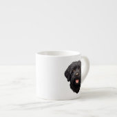 Labradoodle Black Dog Espressotasse (Vorderseite Rechts)