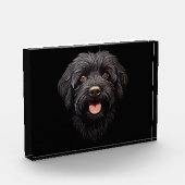 Labradoodle Black Dog Fotoblock (Links)