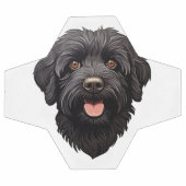 Labradoodle Black Dog Fußball (Flach)