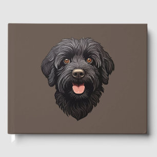 Labradoodle Black Dog Gästebuch