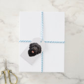 Labradoodle Black Dog Geschenkanhänger (Mit Garn)