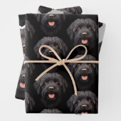 Labradoodle Black Dog Geschenkpapier Set (Beispiel)