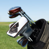 Labradoodle Black Dog Golf Headcover (In Situ)