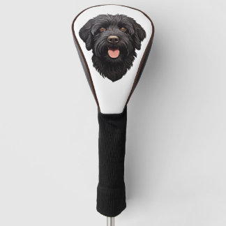 Labradoodle Black Dog Golf Headcover