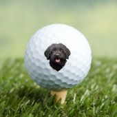 Labradoodle Black Dog Golfball (Insitu T-Shirt)