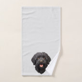 Labradoodle Black Dog Handtuch (Handtuch)