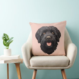Labradoodle Black Dog Kissen