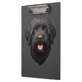 Labradoodle Black Dog Klemmbrett (Links)