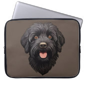 Labradoodle Black Dog Laptopschutzhülle (Vorderseite)
