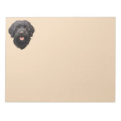 Labradoodle Black Dog Notizblock (Vorderseite)