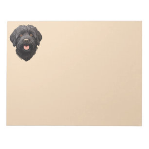 Labradoodle Black Dog Notizblock