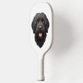 Labradoodle Black Dog Pickleball Schläger (Links)