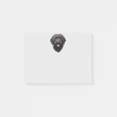 Labradoodle Black Dog Post-it Klebezettel (Vorderseite)