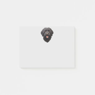 Labradoodle Black Dog Post-it Klebezettel