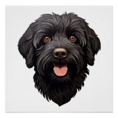 Labradoodle Black Dog Poster (Vorderseite)