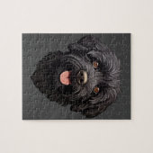 Labradoodle Black Dog Puzzle (Horizontal)