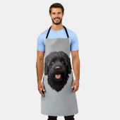 Labradoodle Black Dog Schürze (Getragen)