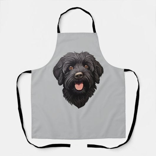 Labradoodle Black Dog Schürze (Vorderseite)