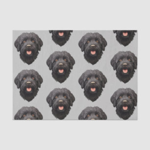 Labradoodle Black Dog Seidenpapier