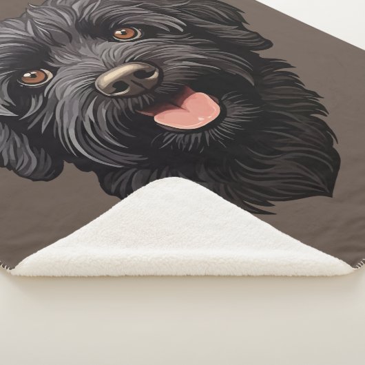 Labradoodle Black Dog Sherpadecke (3/4)