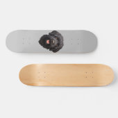 Labradoodle Black Dog Skateboard (Horizontal)