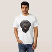 Labradoodle Black Dog T-Shirt (Vorne ganz)
