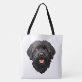 Labradoodle Black Dog Tasche (Vorderseite)