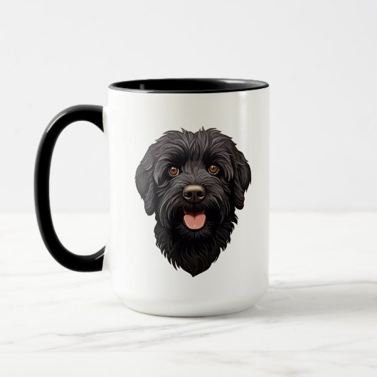 Labradoodle Black Dog Tasse (Links)