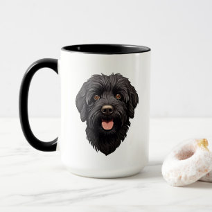 Labradoodle Black Dog Tasse