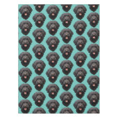 Labradoodle Black Dog Tischdecke (Vorderseite)