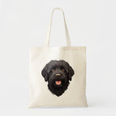 Labradoodle Black Dog Tragetasche (Vorne)