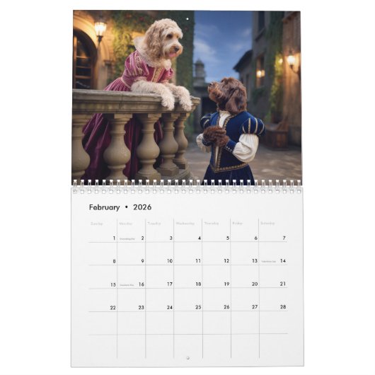 Labradoodle Calendar Kalender (Feb 2026)